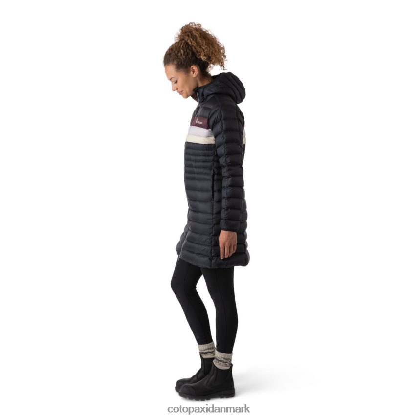Cotopaxi fuego down parka Kvinder tøj sorte striber 8FJ28H27