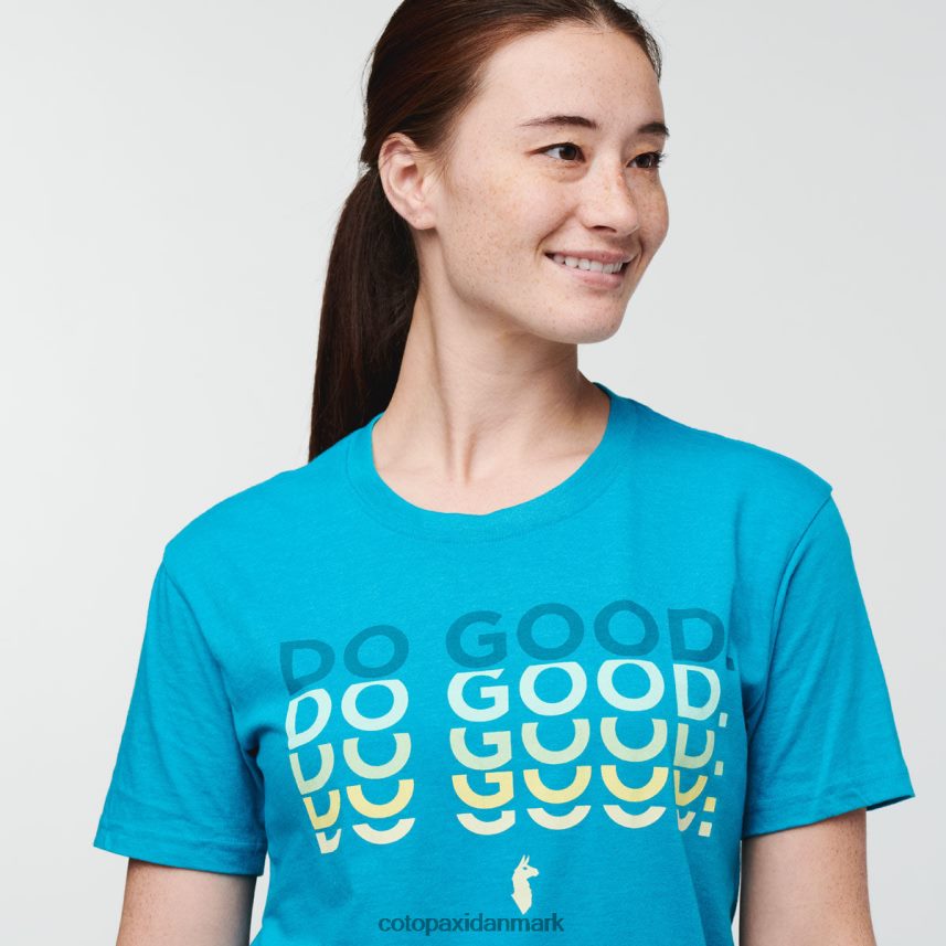 Cotopaxi gør godt gentag t-shirt Kvinder tøj mineralblå 8FJ28H69