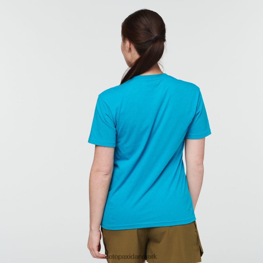 Cotopaxi gør godt gentag t-shirt Kvinder tøj mineralblå 8FJ28H69