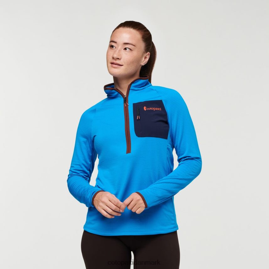Cotopaxi otero fleece pullover med halv lynlås Kvinder tøj saltvand/kastanje 8FJ28H23