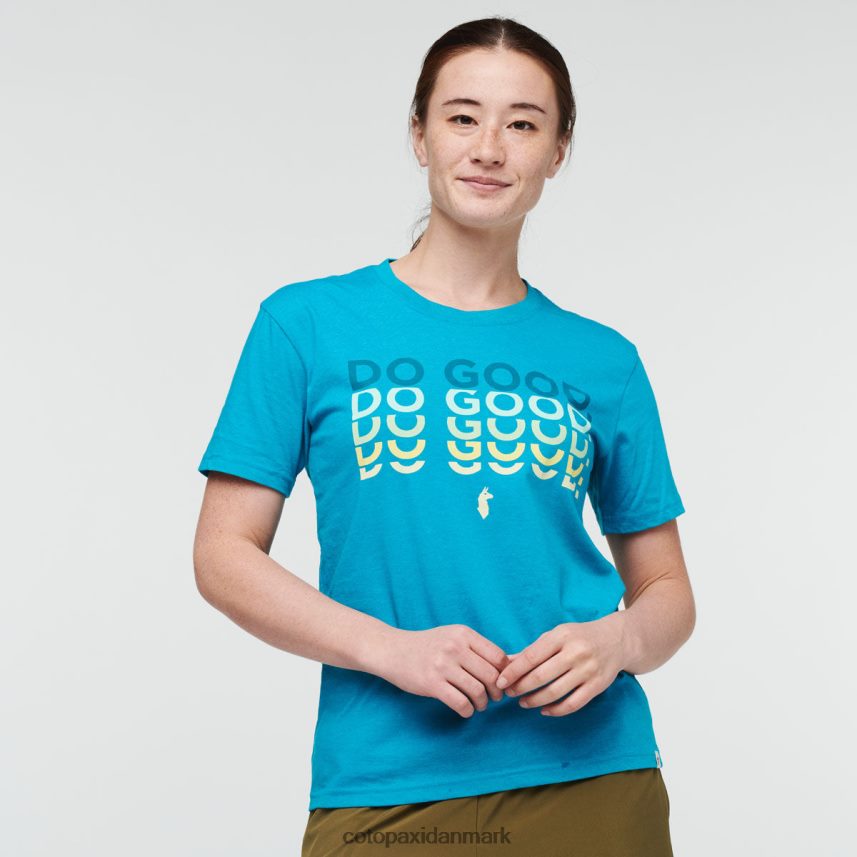 Cotopaxi gør godt gentag t-shirt Kvinder tøj mineralblå 8FJ28H69